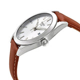 Tissot Gentleman Silver Dial Brown Leather Strap Watch For Men - T127.410.16.031.00 Authentic Buy Shop Now