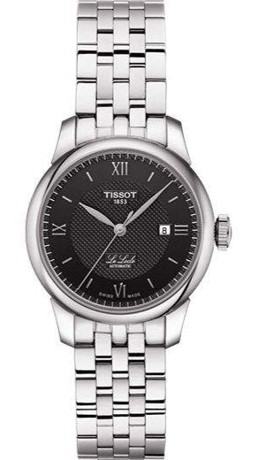 Tissot Le Locle Automatic Lady Black Dial Silver Steel Strap Watch For Women - T006.207.11.058.00 Authentic Buy Shop Now
