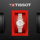Tissot Le Locle Automatic Diamonds Mother of Pearl White Dial Two Tone Steel Strap Watch For Women - T006.207.22.116.00 Authentic Buy Shop Now