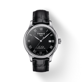 Tissot Le Locle Powermatic 80 Black Dial Black Leather Strap Watch For Men - T006.407.16.053.00 Authentic Buy Shop Now