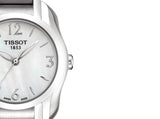 Tissot T Wave Mother of Pearl Dial Two Tone Steel Strap Watch For Women - T023.210.11.117.00 Authentic Buy Shop Now