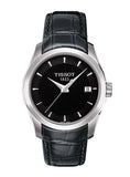 Tissot T Trend Couturier Black Dial Black Leather Strap Watch For Women - T035.210.16.051.00 Authentic Buy Shop Now