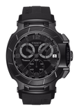 Tissot T Race Chronograph Black Dial Black Rubber Strap Watch for Men - T048.417.37.057.00 Authentic Buy Shop Now