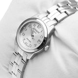 Tissot T Classic PR100 Watch Ladies White Dial Stainless Steel For Women - T049.210.11.017.00 Authentic Buy Shop Now