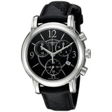 Tissot Dressport Chronograph Black Dial Black Leather Strap Watch for Women - T050.217.17.057.00 Authentic Buy Shop Now