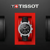 Tissot Dressport Chronograph Black Dial Black Leather Strap Watch for Women - T050.217.17.057.00 Authentic Buy Shop Now