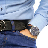 Tissot PRC 200 Chronograph Black Dial Black Leather Strap Watch For Men - T055.417.16.057.00 Authentic Buy Shop Now