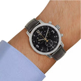 Tissot PRC 200 Chronograph Black Dial Black Leather Strap Watch For Men - T055.417.16.057.00 Authentic Buy Shop Now