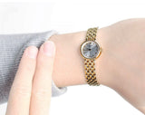 Tissot T Lady Lovely Silver Dial Gold Steel Strap Watch For Women - T058.009.33.031.00 Authentic Buy Shop Now