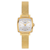Tissot Lovely Square Silver Dial Gold Mesh Bracelet Watch For Women - T058.109.33.031.00 Authentic Buy Shop Now