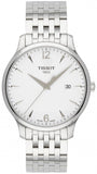 Tissot T Classic Tradition White Dial Silver Steel Strap Watch For Men - T063.610.11.037.00 Authentic Buy Shop Now