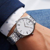 Tissot T Classic Tradition 5.5 White Dial Watch For Men - T063.409.11.018.00 Authentic Buy Shop Now