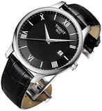 Tissot T Classic Tradition Quartz Black Dial Black Leather Strap Watch For Men - T063.610.16.058.00 Authentic Buy Shop Now