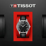 Tissot T Classic Tradition Quartz Black Dial Black Leather Strap Watch For Men - T063.610.16.058.00 Authentic Buy Shop Now