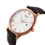 Tissot T Classic Tradition Silver Dial Brown Leather Strap Watch For Men - T063.610.36.038.00 Authentic Buy Shop Now