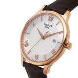 Tissot T Classic Tradition Silver Dial Brown Leather Strap Watch For Men - T063.610.36.038.00 Authentic Buy Shop Now