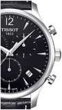 Tissot T Classic Tradition Chronograph Black Dial Black Leather Strap Watch For Men - T063.617.16.057.00 Authentic Buy Shop Now