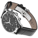 Tissot T Classic Tradition Chronograph Black Dial Black Leather Strap Watch For Men - T063.617.16.057.00 Authentic Buy Shop Now
