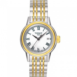 Tissot Carson Lady White Dial Two Tone Steel Strap Watch For Women - T085.210.22.013.00 Authentic Buy Shop Now