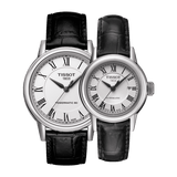 Tissot Carson Powermatic 80 White Dial Black Leather Strap Watch For Men - T085.407.16.013.00 Authentic Buy Shop Now