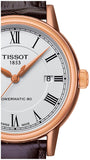 Tissot T Classic Carson Powermatic 80 White Dial Brown Leather Strap Watch for Men - T085.407.36.013.00 Authentic Buy Shop Now