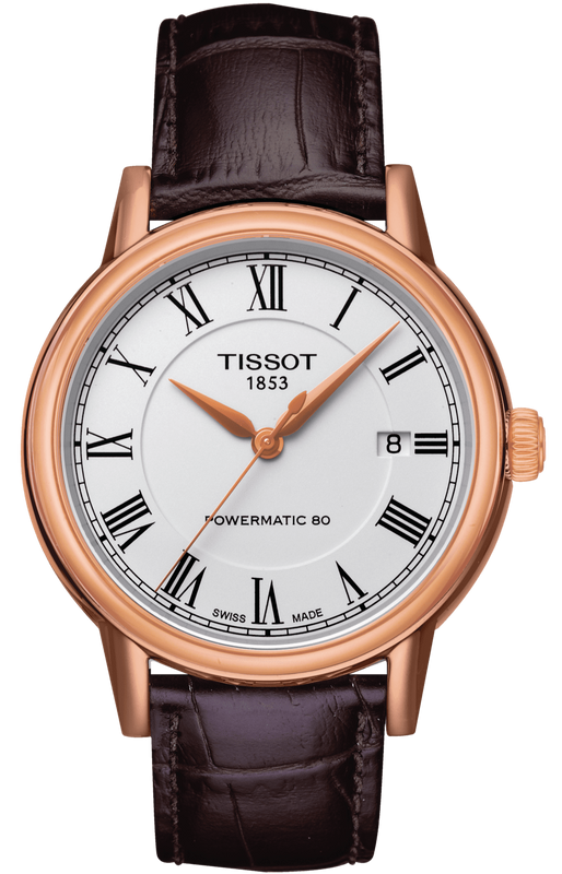 Tissot T Classic Carson Powermatic 80 White Dial Brown Leather Strap Watch for Men - T085.407.36.013.00 Authentic Buy Shop Now