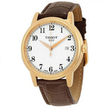 Tissot T Classic Carson Quartz White Dial Brown Leather Strap Watch for Men - T085.410.36.012.00 Authentic Buy Shop Now