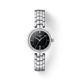 Tissot T Trend Flamingo Black Dial Silver Steel Strap Watch For Women - T094.210.11.051.00 Authentic Buy Shop Now