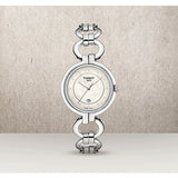 Tissot T Trend Flamingo Mother of Pearl Dial Silver Steel Strap Watch for Women - T094.210.11.116.00 Authentic Buy Shop Now