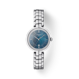 Tissot T Lady Flamingo Mother of Pearl Blue Dial Silver Steel Strap Watch For Women - T094.210.11.121.00 Authentic Buy Shop Now