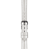 Tissot T Lady Flamingo Mother of Pearl White Dial White Leather Strap Watch For Women - T094.210.26.111.01 Authentic Buy Shop Now