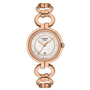 Tissot T Lady Flamingo Mother of Pearl Dial Rose Gold Steel Strap Watch for Women - T094.210.33.116.01 Authentic Buy Shop Now