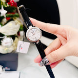 Tissot T Lady Flamingo Mother of Pearl White Dial Black Leather Strap Watch for Women - T094.210.16.111.00 Authentic Buy Shop Now