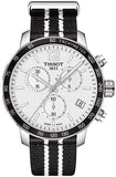 Tissot Quickster Chronograph NBA San Antonio Spurs Edition White Dial Two Tone NATO Strap Watch for Men - T095.417.17.037.07 Authentic Buy Shop Now