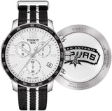 Tissot Quickster Chronograph NBA San Antonio Spurs Edition White Dial Two Tone NATO Strap Watch for Men - T095.417.17.037.07 Authentic Buy Shop Now