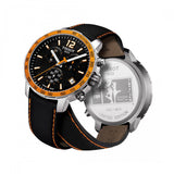 Tissot T Sport Quickster Chronograph Black Dial Black Rubber Strap Watch For Men - T095.417.36.057.01 Authentic Buy Shop Now