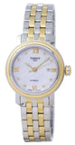 Tissot T Classic Bridgeport Automatic Mother of Pearl Dial Two Tone Steel Strap Watch for Women - T097.410.22.116.00 Authentic Buy Shop Now