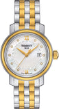 Tissot T Classic Bridgeport Automatic Mother of Pearl Dial Two Tone Steel Strap Watch for Women - T097.410.22.116.00 Authentic Buy Shop Now