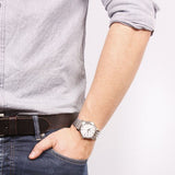 Tissot T Classic Bridgeport Silver Dial Silver Mesh Bracelet Watch For Men - T097.410.11.038.00 Authentic Buy Shop Now
