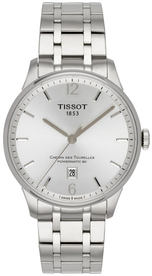Tissot Chemin Des Tourelles Powermatic 80 Silver Dial Silver Steel Strap Watch For Men - T099.407.11.037.00 Authentic Buy Shop Now