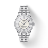 Tissot Chemin Des Tourelles Powermatic 80 Rubies Mother of Pearl Dial Silver Steel Strap Watch For Women - T099.207.11.113.00 Authentic Buy Shop Now