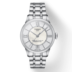 Tissot Chemin Des Tourelles Powermatic 80 Lady Silver Dial Silver Steel Strap Watch For Women - T099.207.11.118.00 Authentic Buy Shop Now