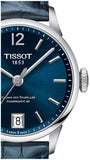 Tissot Chemin Des Tourelles Powermatic 80 Lady Blue Dial Blue Leather Strap Watch For Women - T099.207.16.047.00 Authentic Buy Shop Now