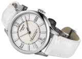 Tissot Chemin Des Tourelles Powermatic 80 Lady White Dial White Leather Strap Watch For Women - T099.207.16.116.00 Authentic Buy Shop Now