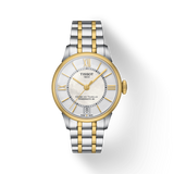 Tissot Chemin Des Tourelles Powermatic 80 Lady Mother of Pearl White Dial Two Tone Steel Strap Watch For Women - T099.207.22.118.00 Authentic Buy Shop Now