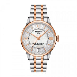 Tissot Chemin Des Tourelles Powermatic 80 Helvetic Price Lady Silver Dial Two Tone Steel Strap Watch For Women - T099.207.22.118.01 Authentic Buy Shop Now