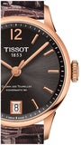 Tissot Chemin Des Tourelles Powermatic 80 Lady Brown Dial Brown Leather Strap Watch For Women - T099.207.36.447.00 Authentic Buy Shop Now