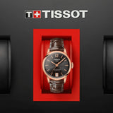 Tissot Chemin Des Tourelles Powermatic 80 Lady Brown Dial Brown Leather Strap Watch For Women - T099.207.36.447.00 Authentic Buy Shop Now