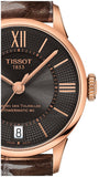 Tissot Chemin Des Tourelles Powermatic 80 Lady Brown Dial Brown Leather Strap Watch For Women - T099.207.36.448.00 Authentic Buy Shop Now