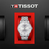 Tissot Chemin Des Tourelles Powermatic 80 Diamonds Silver Dial Silver Steel Strap Watch for Men - T099.407.11.033.00 Authentic Buy Shop Now